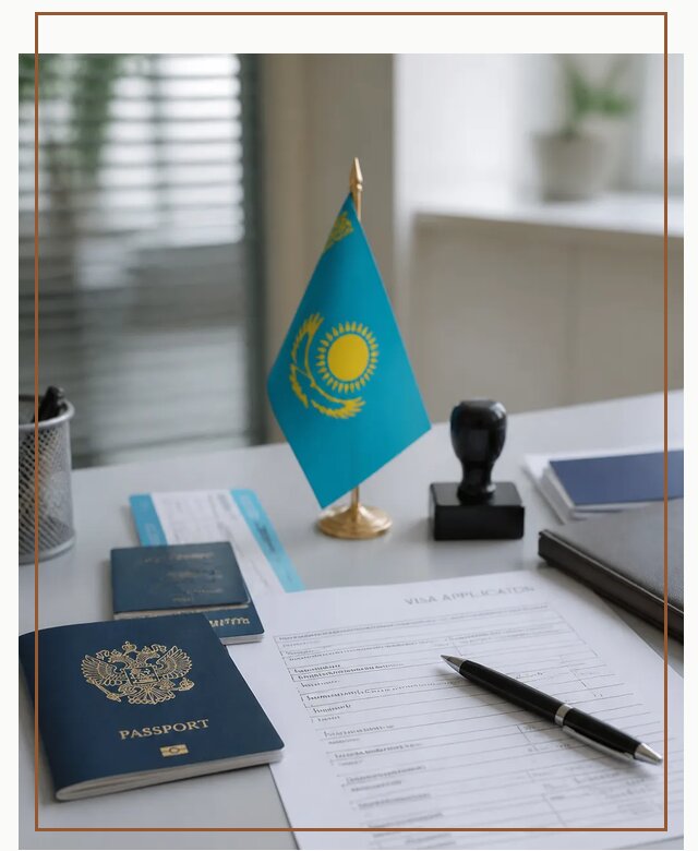Оформление визы в Казахстан для поездки и работы в Киржаче