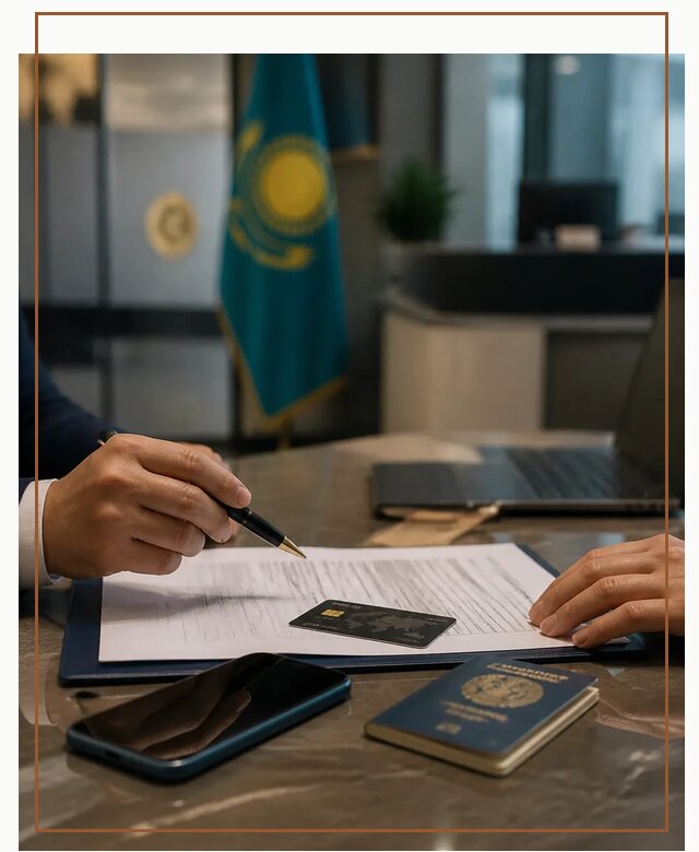 Открытие счета и банковской карты в Казахстане в Киржаче